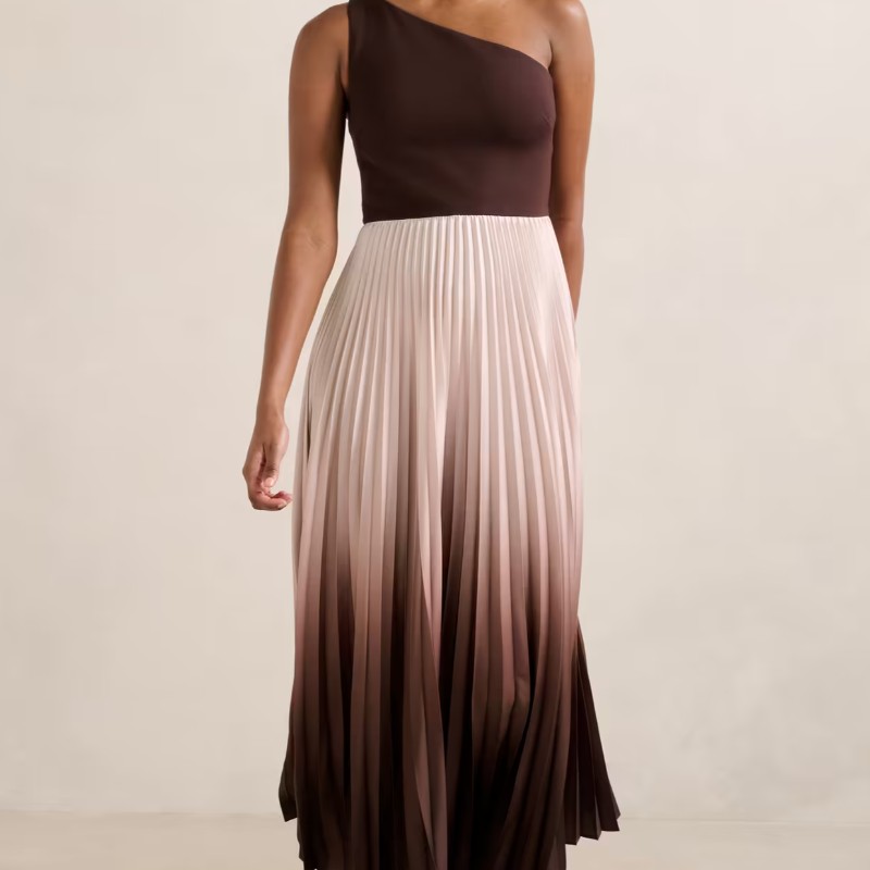 Olena Petite One Shoulder Midi Dress